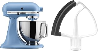 KitchenAid Artisan Series 5-Quart Tilt-Head Stand Mixer (Blue Velvet) + Tilt-Head Flex Edge Beater