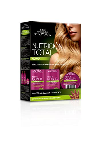 BE NATURAL Nutri Quinua Pack formato mini/viaje. Champú, acondicionador y mascarilla.