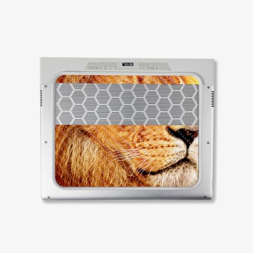 Image of MightySkins Carbon Fiber Skin Compatible with Alienware X14 R2 (2023) Full Wrap Kit - Lion Pride | Protective, Durable Textured Carbon Fiber Finish | Easy to Apply & Change Styles | Made in The USA