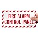 "Fire Alarm Control Panel" Label By SmartSign | 5" x 10" Laminated Vinyl