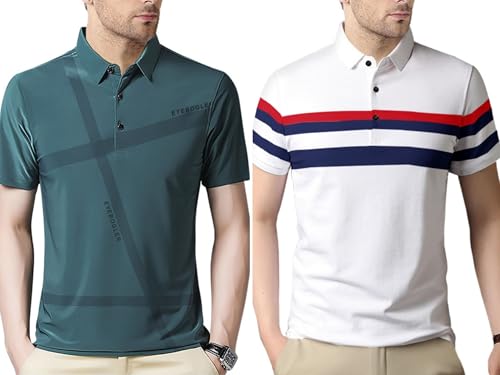 Image of Noble Monk Men's Regular Fit Polo T Shirt |Half Sleeves |Collar Tshirts | Casual T-Shirt for Men