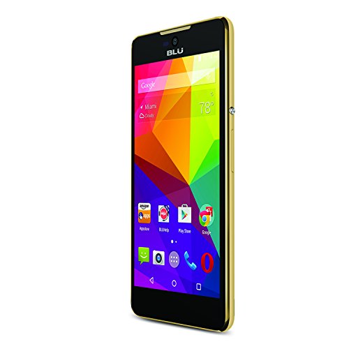 BLU Studio C 5+5 Smartphone with Lollipop OS- US GSM Unlocked - Gold
