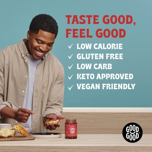 Good Good Sweet Strawberry Jam - Low Calorie, Low Carb & No Added Sugars - Keto Friendly Jelly - Vegan - Gluten Free - Preserves - 12 Ounce (Pack Of 4) #TOP5
