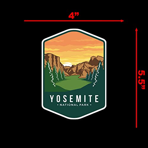 Image of Yosemite National Park Sticker Decal Notebook Car Laptop 4 inchx5.5 inch (Color)