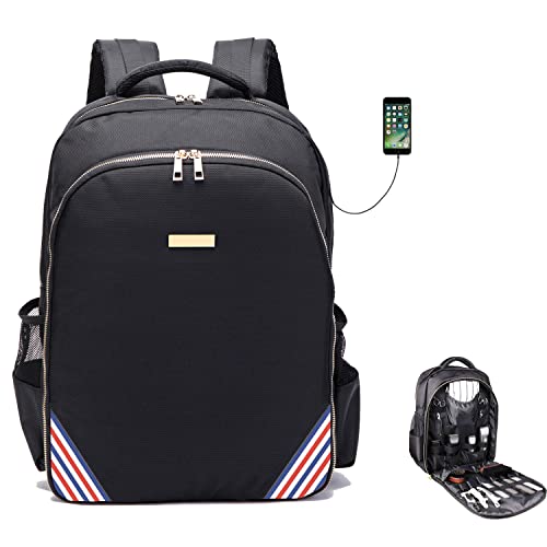 Sac à dos tondeuse coiffeur voyage : finissez-en avec le matériel en vrac grâce au port USB