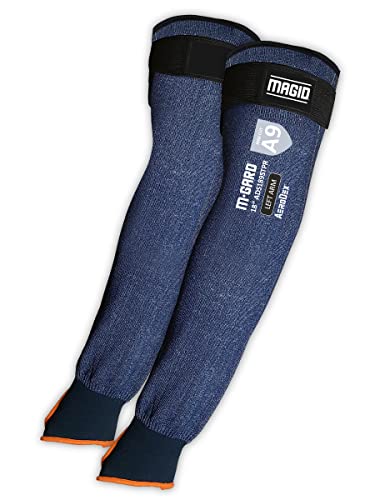 Image of Magid M-GARD AeroDex ADS 13-Gauge Extremely Lightweight Cut Resistant Sleeve with Thumb Slot - Cut Level A9-18 inch(3 Pairs)