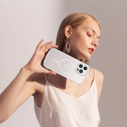 Coque iPhone 13 Pro transparente et mate grise compatible avec Magsafe de 6,1 pouces