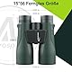15x56 HD Fernglas Erwachsene - Aurosports Large View Fernglas mit klaren Low Light Vision - Leichtgewicht Easy Focus Vogelbeobachtung Jagd Wandern Kreuzfahrt Reisen - Grün