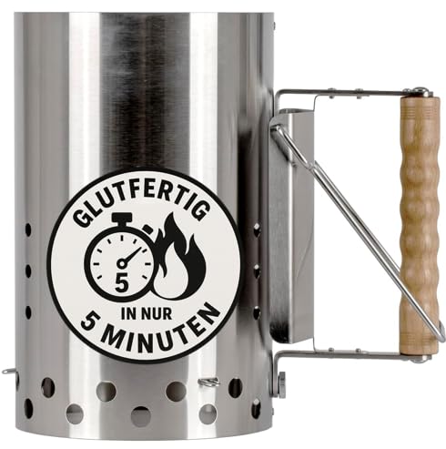 Petromax Anzündkamin XL (6,5L) – Robuster Edelstahl Grillanzünder mit Holzgriff & Hitzeschutz, für Holzkohle, Grillbriketts & Grillkohle Petromax Anzündkamin XL (6,5L) – Robuster Edelstahl Grillanzünder mit Holzgriff & Hitzeschutz, für Holzkohle, Grillbriketts & Grillkohle