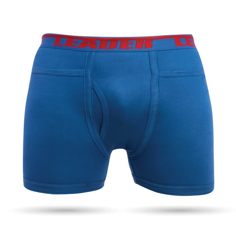 VIP Leader Men’s Cotton Pocket Trunks, POCKET6794_95 (Pack of 4, Print May Vary, 95 CM)
