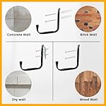 8-Pack Heavy Duty Garage Hook for Hanging 50 lbs, J Utility Hooks for Garage, Metal Wall Hooks Heavy Duty, Garage Hook for Hanging, Black | Heavy Duty, for Hanging, 50 lbs, for Garage, Heavy Duty - Image 4