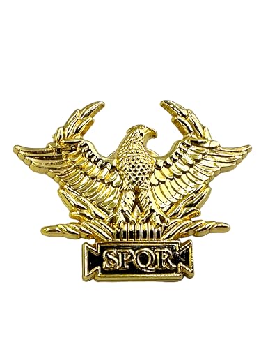 SPQR Senatus Populusque Romanus République Romaine Antique Métal Pin Badge Broche (Gold)