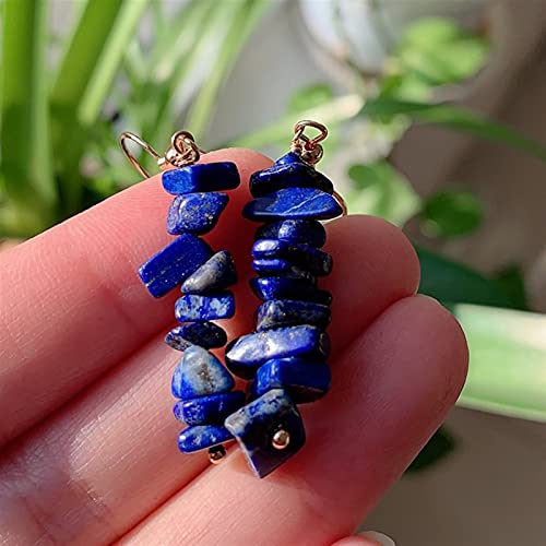 Boucles d'oreilles améthystes anti-inconfort en quartz naturel léger pour femme