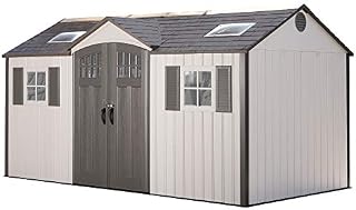 Lifetime 60138 Outdoor Storage Shed, Desert Sand, 15 x 8 Feet