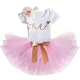 Der Rock mit atmungsaktivem, mehrlagigem Tüll-Tutu-Design und weichem Innenfutter. Ein Bandbogen am Rock verziert.