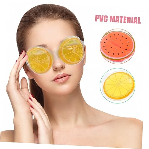 FOMIYES 12 Peças Máscara De Olho De Gelo Em Gel Tapa-Olho Em Forma De Fruta Máscara De Olho Máscara