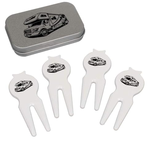 Azeeda 'Motor Home' Golf Divot Tool/Repair Fork Gift Set (GO00063078)
