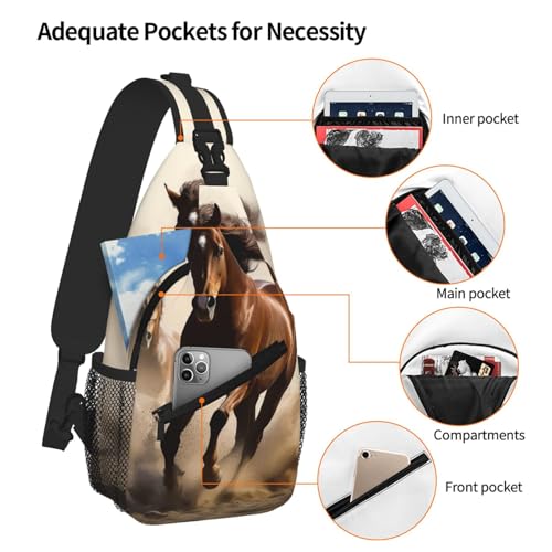 Bolso bandolera Negro para mujer y hombre miniatura 5