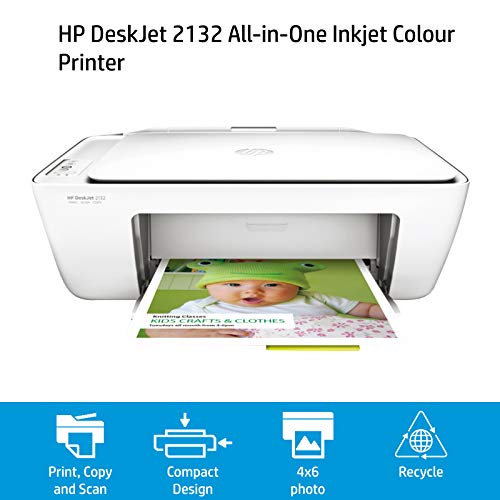 Image of HP DeskJet 2132 All-in-One Inkjet Colour Printer