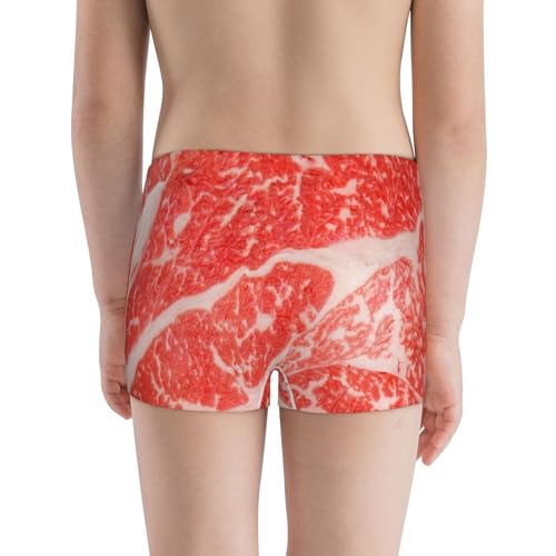 Boys' Cotton Boxer Brief Soft Underwear-Beef Steaks3
