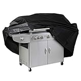 Grill Abdeckhaube, Sylanda BBQ Grillabdeckung Wasserdicht BBQ Cover Gasgrill Schutzhülle Haube Grill Abdeckplane für Brinkmann, Char Broil, Holland and Jenn Air 105 * 49 * 102cm (Schwarz)