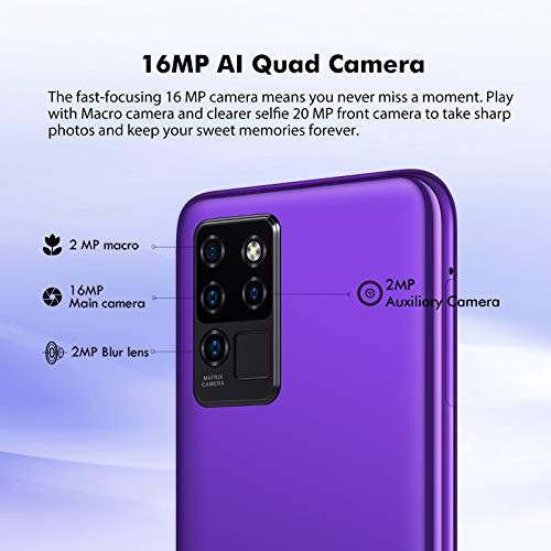 OUKITEL C21 Unlocked Cell Phones, 64GB/4GB Helio P60 20MP Selfie Unlocked Smartphone Dual Sim Android Mobile Phones with 6.4'' FHD+ Octa Core 4000mah Face ID + Fingerprint International Version
