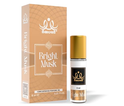 Image of Bright Musk Attar 6ml | Long Lasting Alcohol-Free Perfume Oil | Premium White Musk Fragrance for Men & Women | Roll-On Ittar | Natural & Concentrated Aroma | Unisex Luxury Attar | Natural & Skin Friendly | Travel Size Roll-On