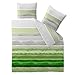 Produktbild CelinaTex Fashion Bettwäsche 200x200 cm 3teilig Baumwolle Dorie Streifen Grün Grau Weiß