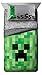 Jay Franco Minecraft Creeper 5 Piece Full Bed Set - Includes Reversible Comforter & Sheet Set - Super Soft Fade Resistant Microfiber - (Official Minecraft Product)