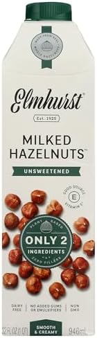 ELMHURST Unsweetened Hazelnut Milk, 32 FZ