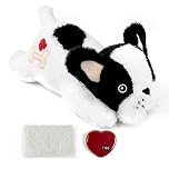 pet prime Dog Plush Toy Easing Puppy Anxiety Dog Heart Beat Comfort Toy Pet Soft Stuffed Animal Puppy Sleeping Buddy (Bulldog)