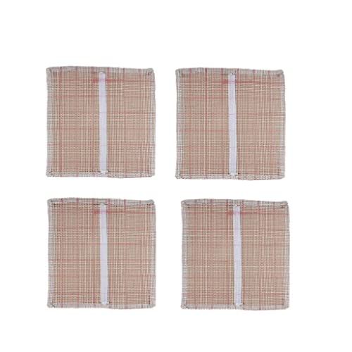 ZUHK 4 Pieces Blank Cross Stitch Sofa Cushion Cover,DIY Pillow Case Cushion Cover,Rug Canvas Making Fabric fit for Rug Making,Latch Hook Crafts,Pillows (43x43cm)