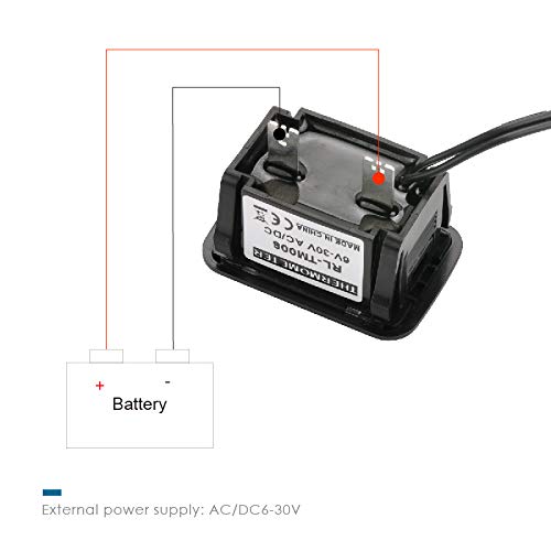 Runleader Snapin Temperature Gauge Meter,OverTemperature Alert,Maximum Temperature Record