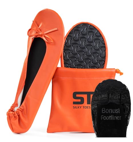 Image of Silky Toes Foldable Flat Shoes for Women | Portable Ballet Flats for Weddings, Parties, Events, Travel |Comfortable Cushioned