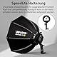 Bowens Mount Softbox 60cm LAPGOOD FS60 Softboxen, Quick Release Faltbare Softbox mit Honeycomb Gitter, S-Typ Blitzhalterung, Bowens Mount und Tragbartasche, Soft Box für Studio Photography Video Blitz