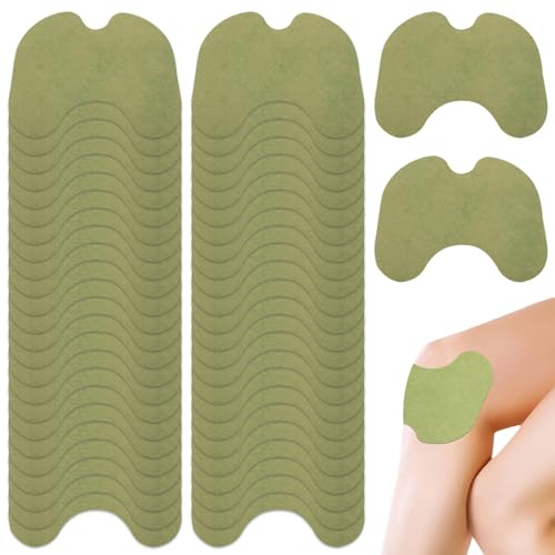 Kryzulax Parche para Aliviar el Dolor,50 Piezas Parche de Ajenjo,Parches de Calor Moxibustión,artritis, alivio del dolor de rodilla,articulaciones(Knee)