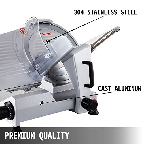 BuoQua JK-300A Allesschneider Elektrisch 12 Zoll 300mm Food Slicer 250W Aufschnittmaschine Meat Slicer Machine Cutting… – Bild 5