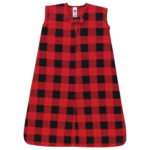 Image of Hudson Baby Unisex Baby Cotton Sleeveless Wearable Sleeping Bag, Sack, Blanket, Buffalo Plaid, 12-18 Months