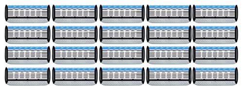 Razor Blades Refills Men's Fusion Razor 5 Blade Replacement,Fusion 5 Blade Refills,Razor Blades Refills for Men（20 Pieces）-L1