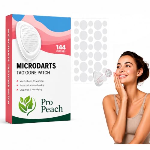 Derma Smooth Skin Tag Removal Patches - 144 Patches | Gentle & Effective Skin Tag Remover for All Skin Types | No Burning or Freezing, Fast and Effective Results, No Scarring | Easy & Pain-Free Application-(Transparent & BOX PACKED)