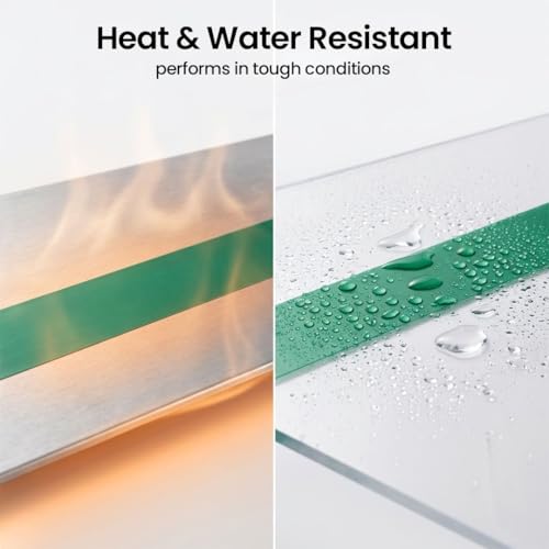Image of Heat Resistant - High Temperature Thermal Tape - Sublimation Tape for Heat Press, Ideal for Thermal Works (Pack of 3) (33m x 10mm)