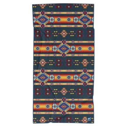 Image of Sprints Athletic Running Towel, Full-Sized, Car Seat Cover - Performance Microfiber (Aztec Artisans & Chocolate Currency)