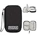 Produktbild Ruyosn Kabel Organizer Tasche Wasserdicht Klein Kabeltasche Festplattentasche Elektronische Tasche Elektro Organizer Cable Bag Elektronik Zubehör Organisator Kabel für Reise, Schwarz