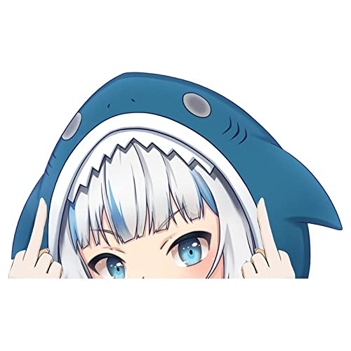 Buy BLKUOPAR 5'' Anime Car Stickers for Gawr Gura Cartoon Windows