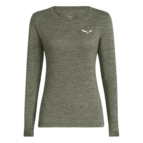 Salewa Puez Melange Dry Tee W, Faded Green Melange, M