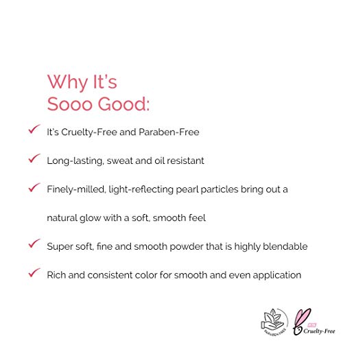 Elizabeth Mott Natural Pink Blush Makeup - Show Me Your Cheeks Blush Natural Glow - Cruelty Free - Buildable & Blendable Cheek Blush With A Light Shimmer - Compact Blusher, Peach Pink #TOP5