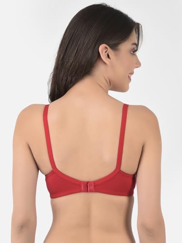 Image of Softline Women's Cotton Blend Wire-Free Non-Padded | Full Coverage Bra Combo | Cut & Sew Design (Pack of 2)