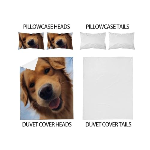Housse de couette double chiots en microfibre de qualité supérieure douce au toucher