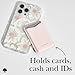kate spade new york MagSafe Wallet/Card Holder for Phone, Pale Dogwood