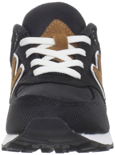 Image of New Balance Kid's 574 V1 Lace-Up Sneaker, Black /Brown, 11.5 M US Little Kid (4-8 Years)